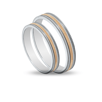 Βέρες Σετ Χρυσές Λευκόχρυσες MASCHIO FEMMINA SL88 - themelidisjewels